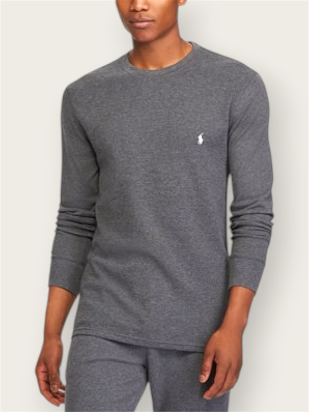 Polo Ralph Lauren | Long-Sleeved Crewneck Thermal Shirt | Waffle Knit
